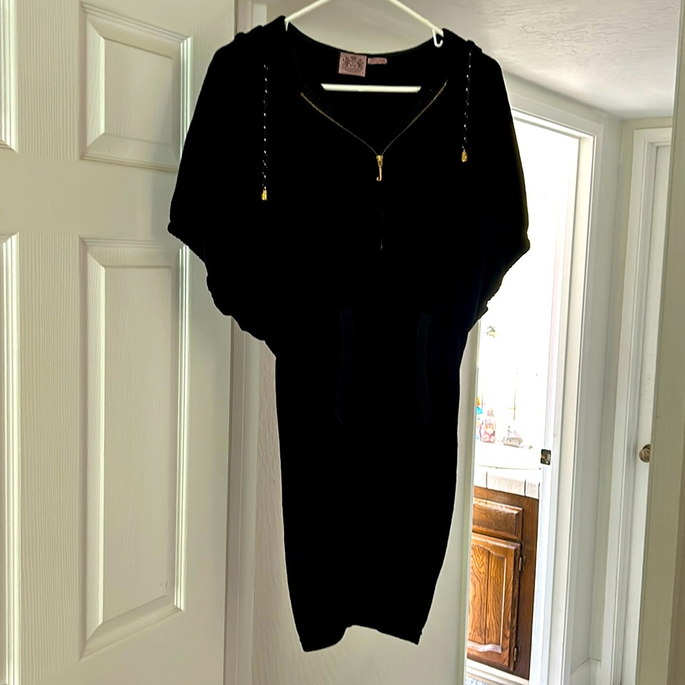 Juicy Couture terry cloth Hoodie swim cover Dress Women’s Size med